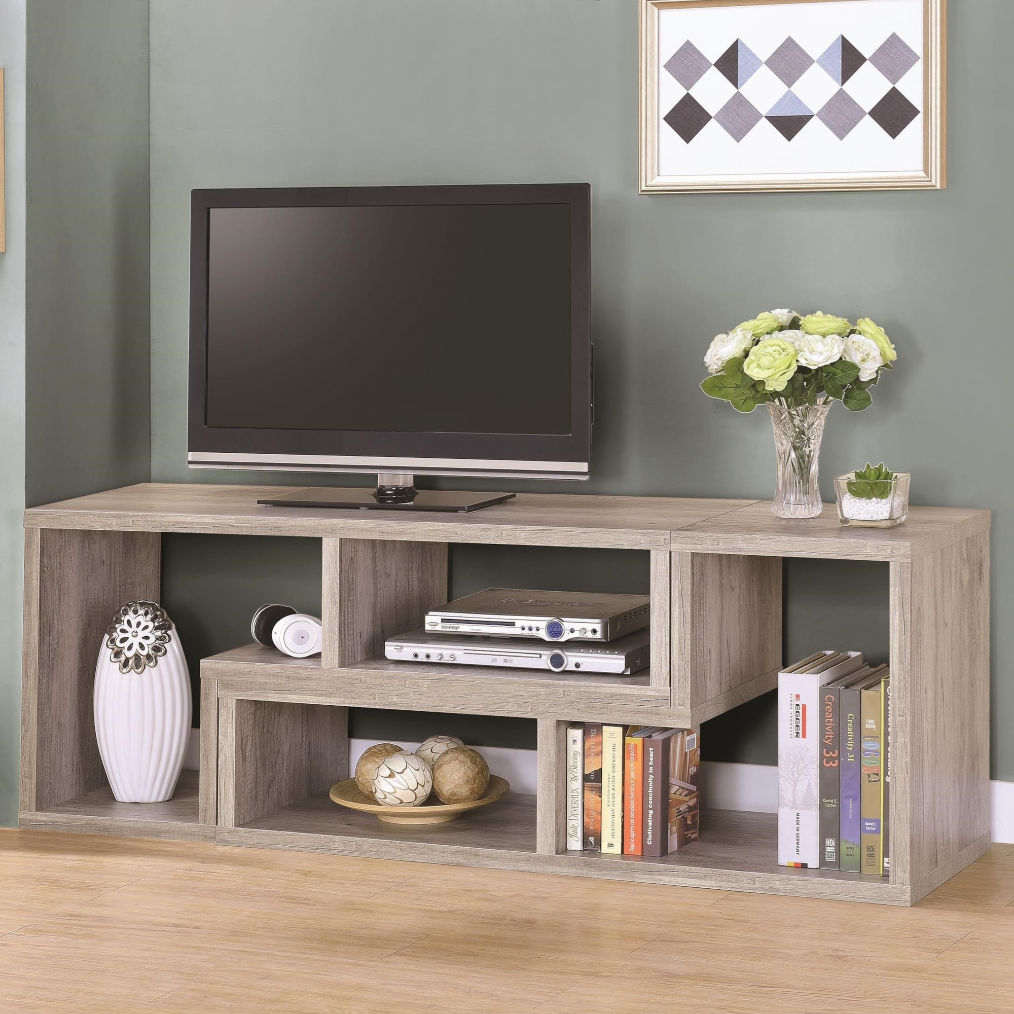 TV Stands 70039 GREY DRIFTWOOD TV CONSOLE 7 Day Furniture TV Stands